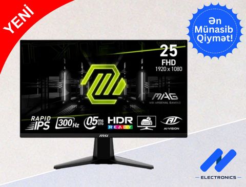 Monitor MSI MAG 255XF 25” 300Hz — Bakı