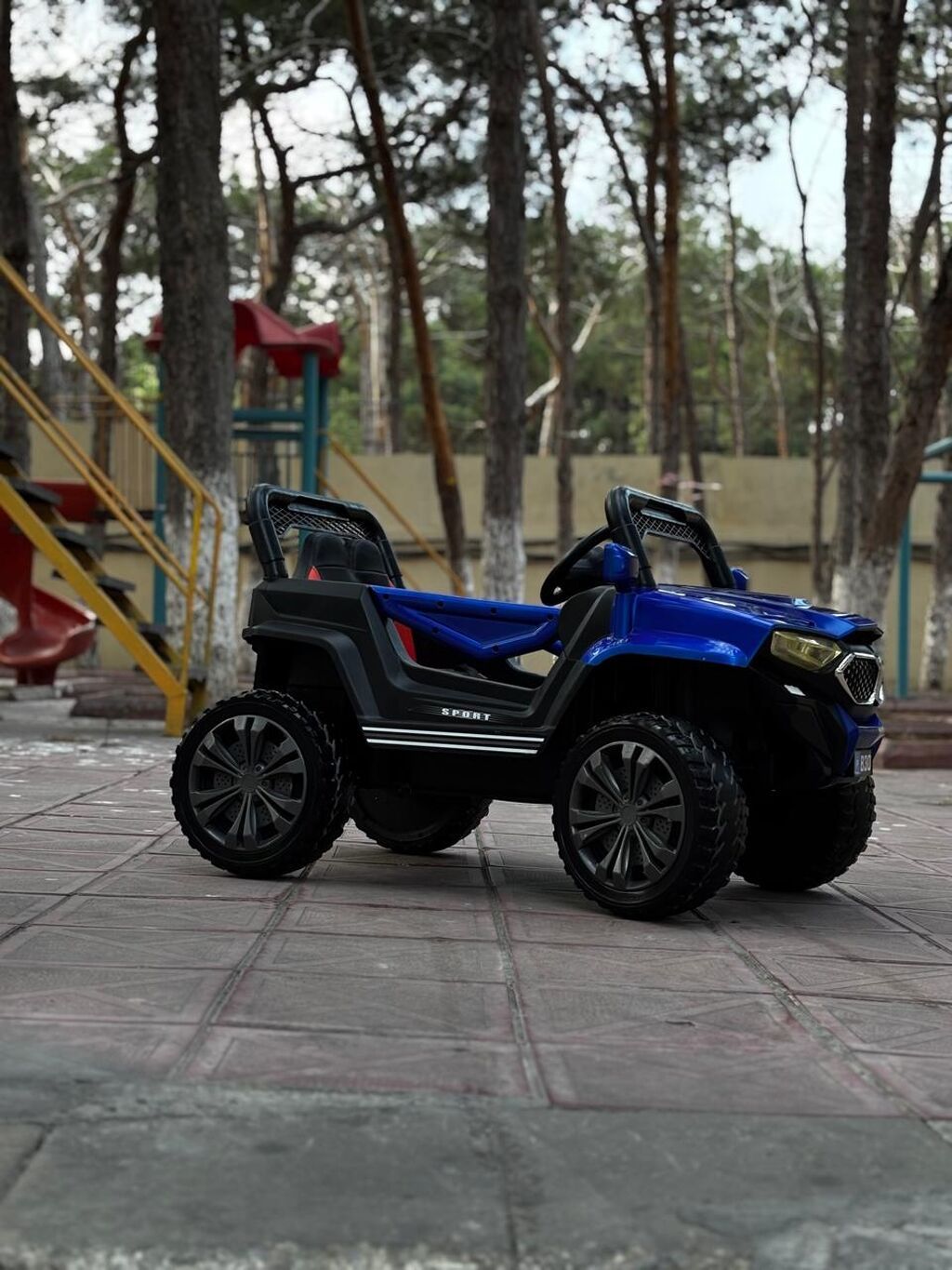 Uşaqlar üçün elektrikli mini avtomobil – off-road üslubunda dizaynlı — Mallar, Bakı (4)
