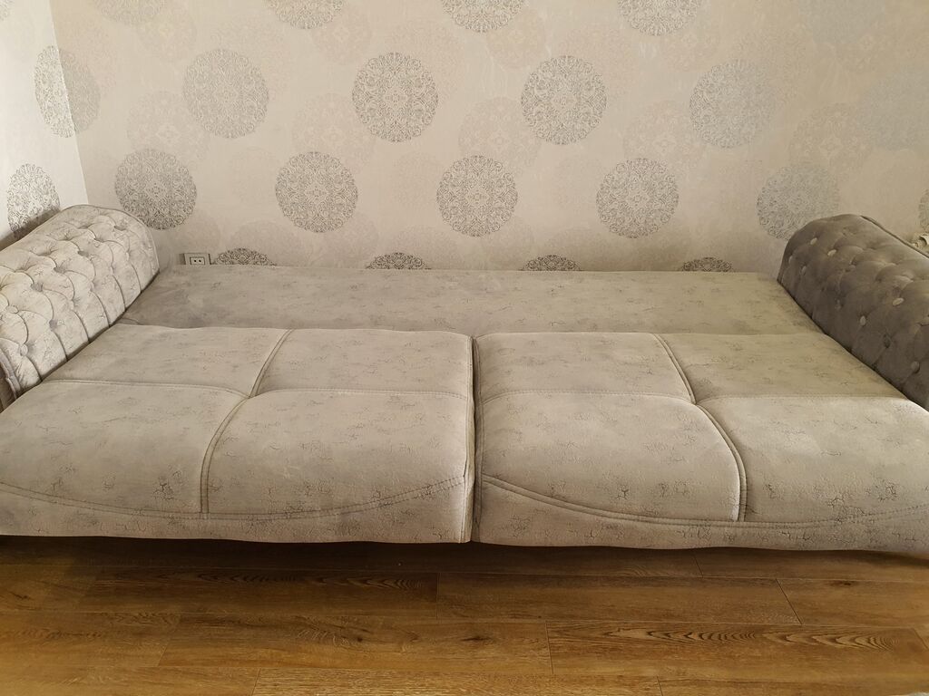 Açılıb-yığılan 3 nəfərlik divan satılır. Divan açıldıqda geniş yatacaq — Mebel, Bakı (4)