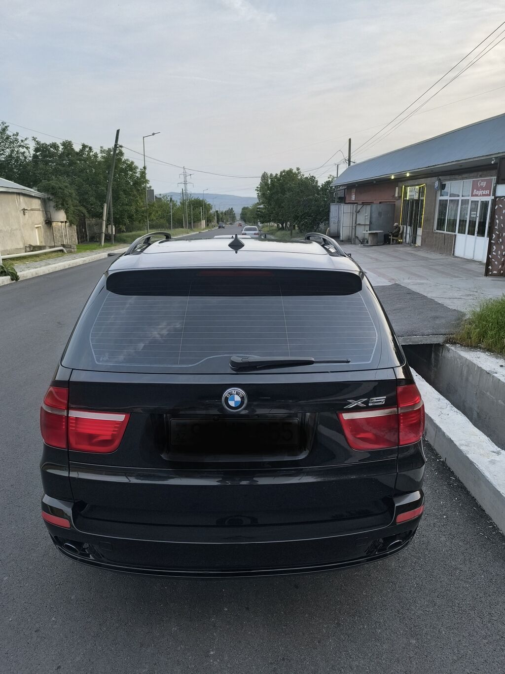 BMW X5 (E70) – qara rəngli, tam ölçülü premium SUV 3 mator dizel M57 — Avto, Şəki (6)