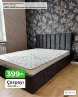 Çarpayı – 160×200 sm - Model: yumşaq başlıqlı, hündür başlıq — Mallar
