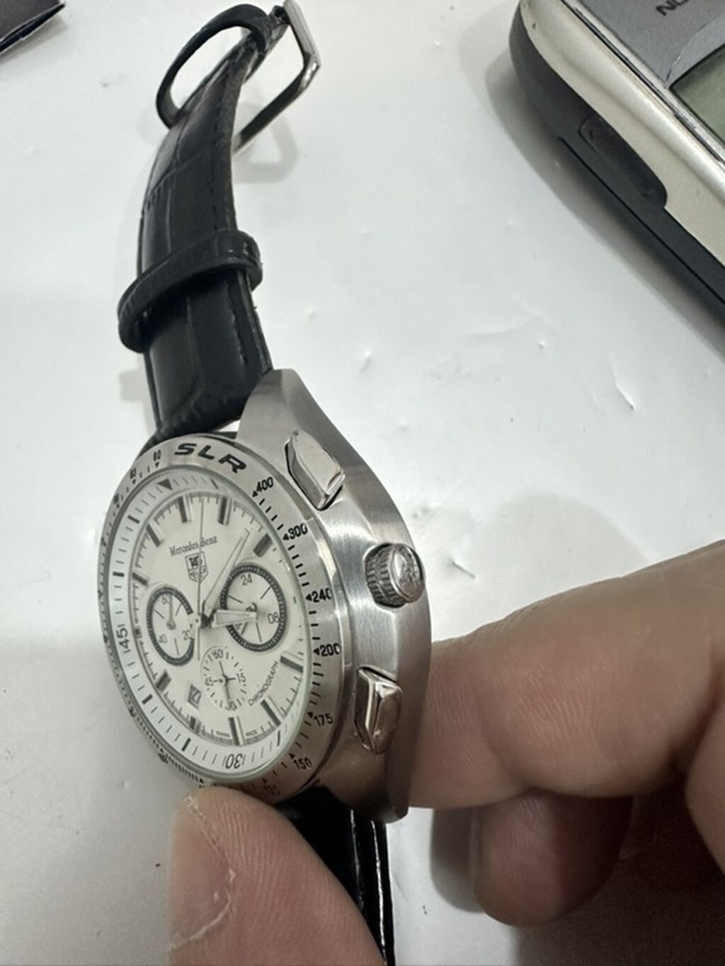 TAG Heuer x Mercedes-Benz SLR xronoqraf qol saatı - Üz: gümüşü — Qol saatları, Bakı (2)