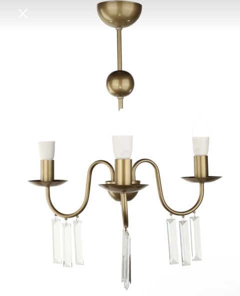 Çılçıraq, 3 lampa, Şüşə — Bakı