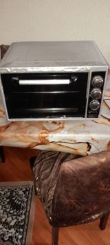 Akel elektrik mini-sobası - Kompakt masaüstü dizayn - Ön şüşə qapı və — Kitchen appliances