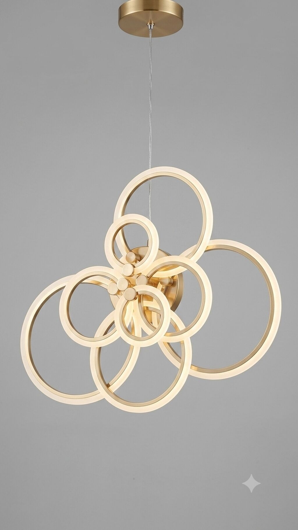 Led Çılçıraq, 4 və daha çox lampa, Metal — İşıqlandırma, Novxanı (3)