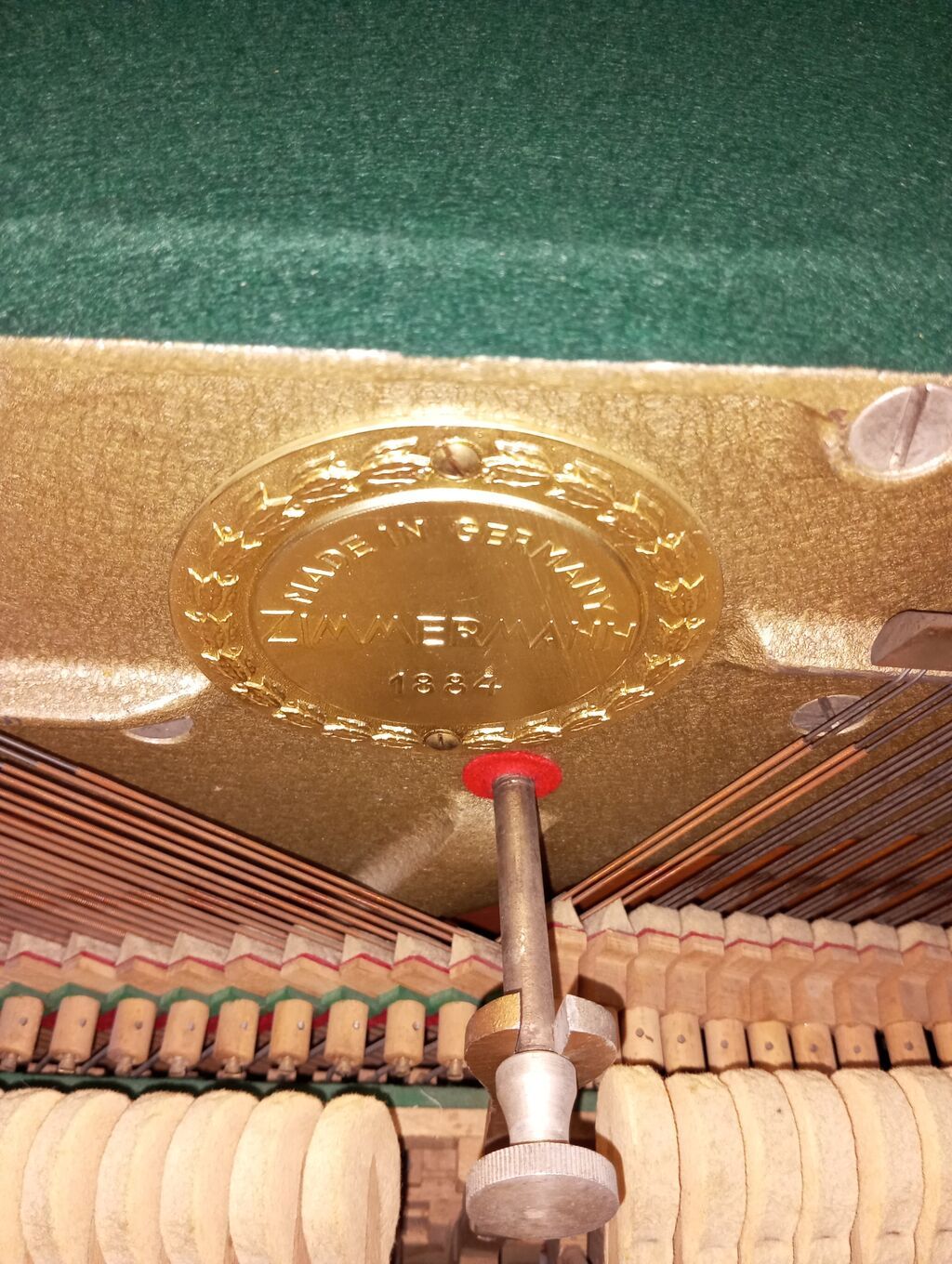 Zimmermann upright pianino - Marka/model: Zimmermann upright — Mallar, Masazır (6)