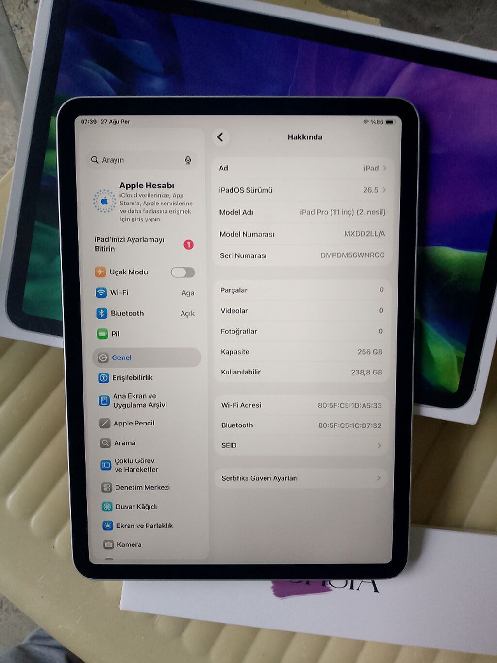 Salam ipad pro 11 2020 2 ci nesil 256 yadaş ipad işdenmiyib 0 — Elektronika, Bakı (2)