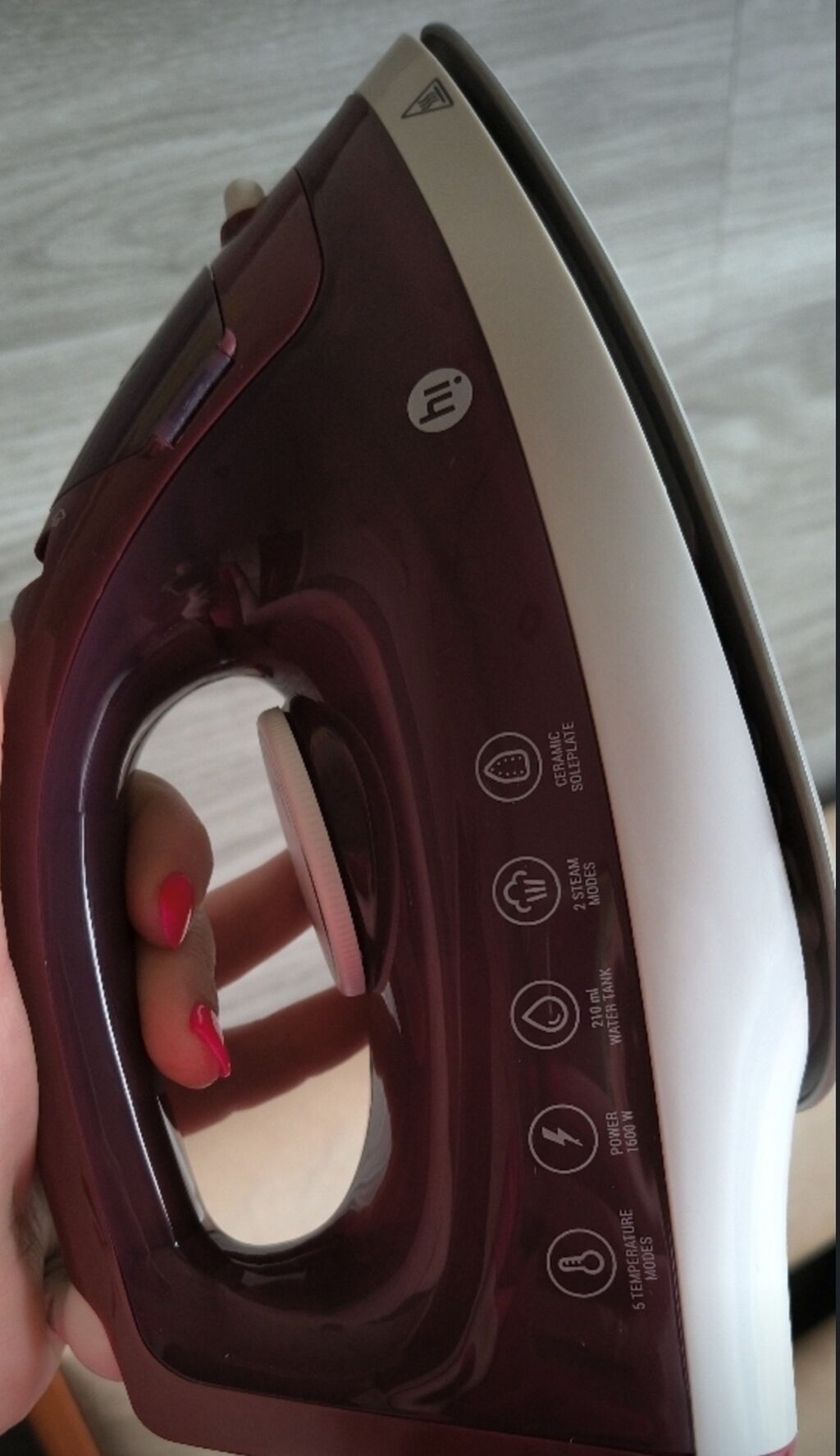 Elektrik ütü - Güc: 1600 W - Temperatur rejimləri: 4 səviyyə - Buxar — Elektronika, Bakı (4)