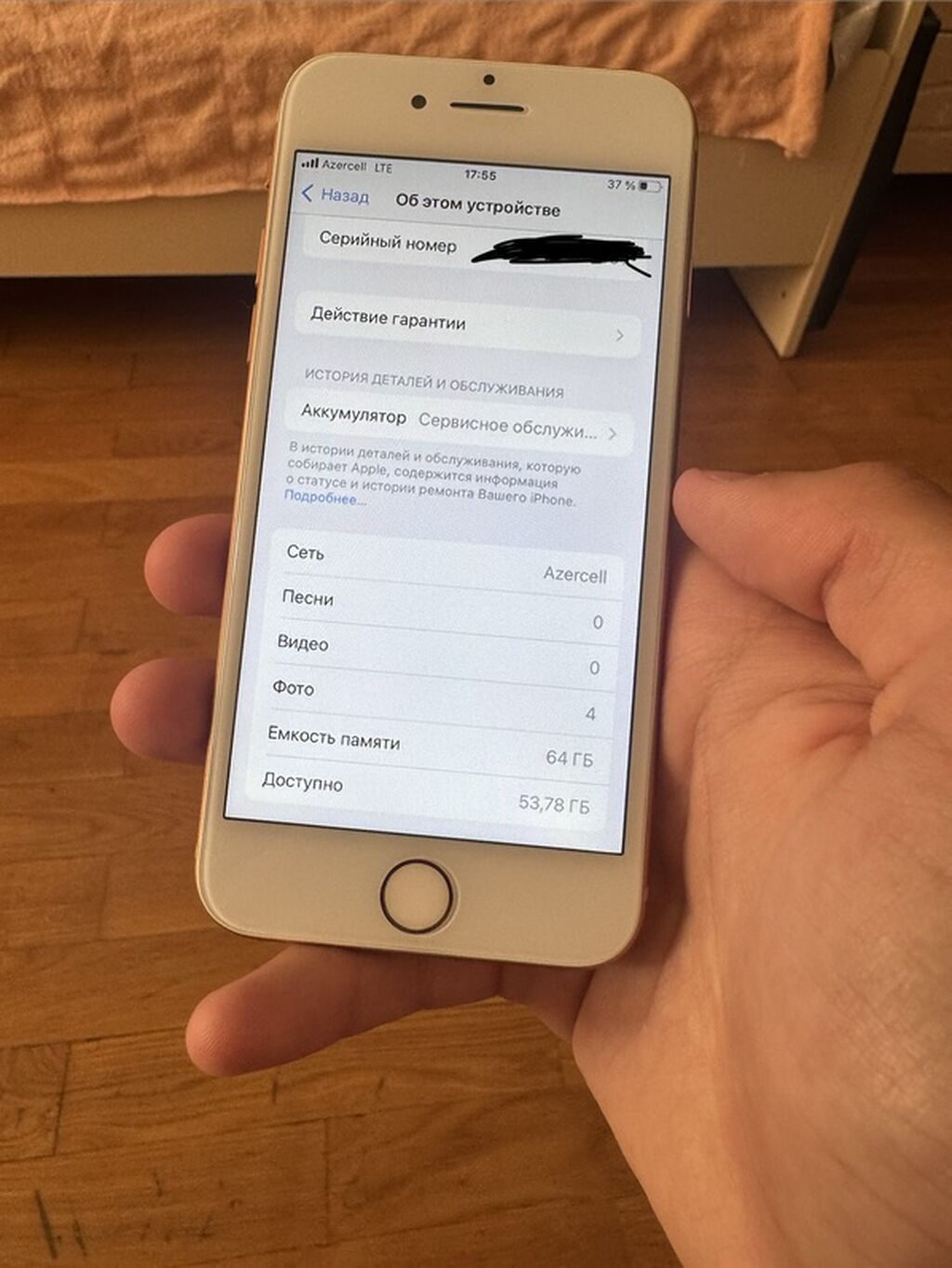 IPhone 8, 64 GB, Qızılı, Barmaq izi — Apple iPhone, Bakı (9)
