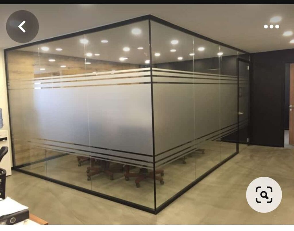 Şəffaf arakəsmə, Açılan — Mebel, Bakı (2)