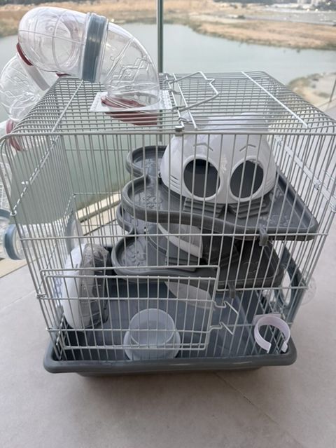 Hamster üçün çoxmərtəbəli qəfəs və aksesuar dəsti hamisi bir yerde — Bakı