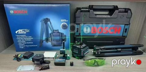 Bosch yaşıl şüalı çoxxətli lazer səviyyə dəsti Məhsulun