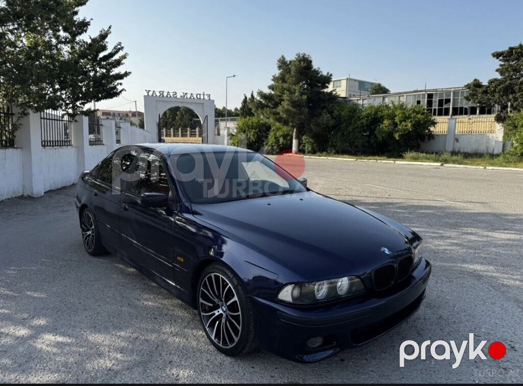 BMW 5 Series E39 sedan - Kuzov: sedan, tünd göy rəng - Mühərrik — Avto, Masazır (7)