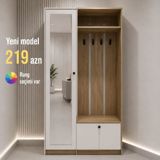 Yeni, 1 qapı, Güzgülü, Açılan, Düz dolab — Goods