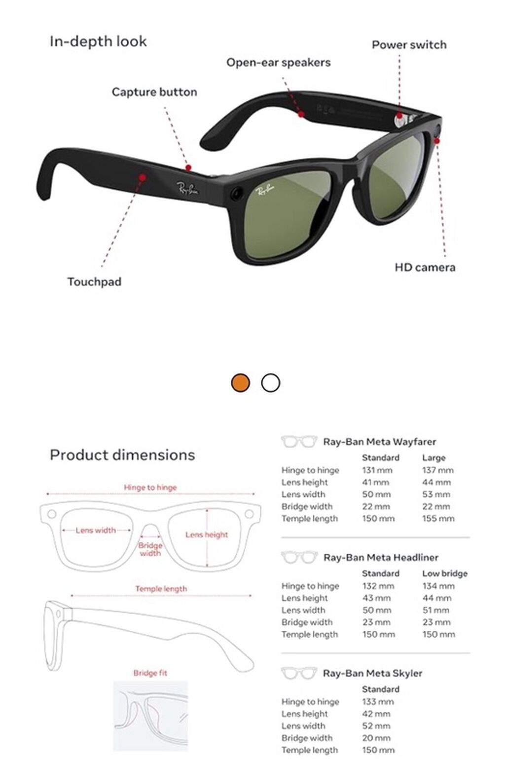 Məhsul: Ray‑Ban Meta ağıllı eynəklər (Wayfarer/Headliner/Skyler — Aksesuarlar, Sumqayıt
