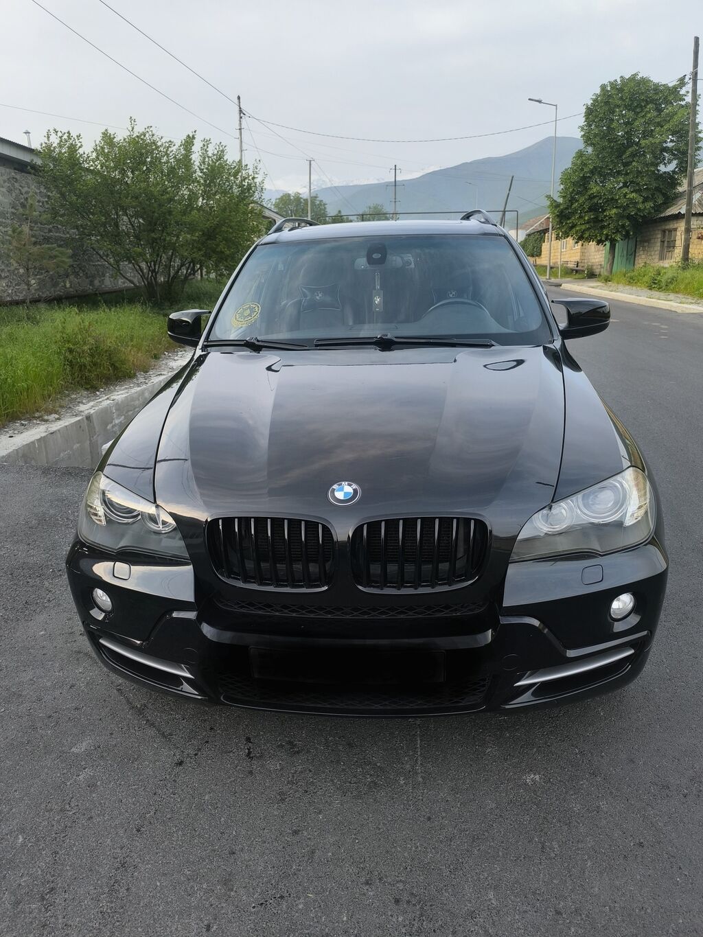 BMW X5 (E70) – qara rəngli, tam ölçülü premium SUV 3 mator dizel M57 — Avto, Şəki (2)