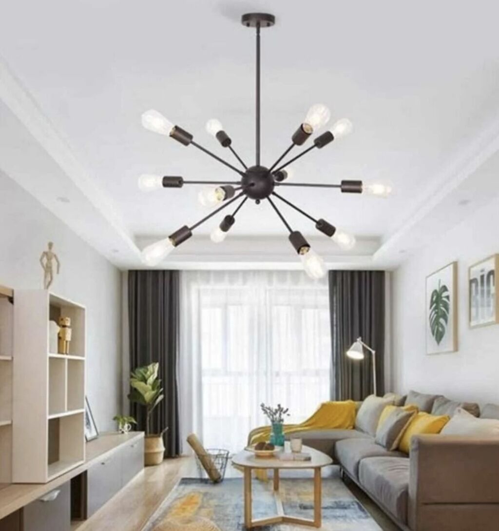 Çılçıraq, 10 və daha çox lampa, Metal — İşıqlandırma, Bakı (2)
