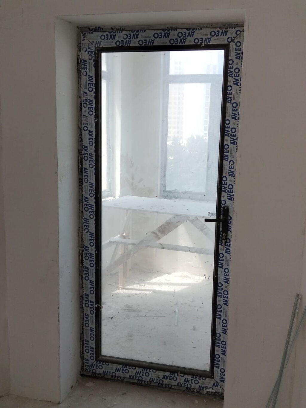 Bir ədədi 50 azn PVC şüşəbənd qapı - Material: PVC profil (Aveo — Mallar, Bakı (2)