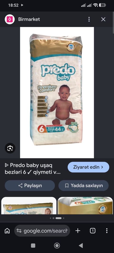 Uşaq bezden çıxıb deyə packanin yarısı qalıb. 22eded — Bakı