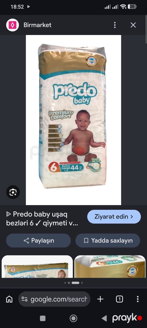 Uşaq bezden çıxıb deyə packanin yarısı qalıb. 22eded — Bakı