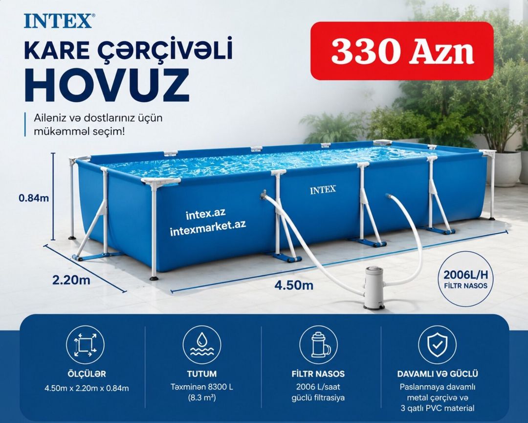 Hovuz İntex — İdman, hobi, istirahət, Bakı (2)