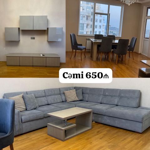 Divan və masa dəsti satılır 650₼. ideal vəziyyətdə. Ünvan — Bakı