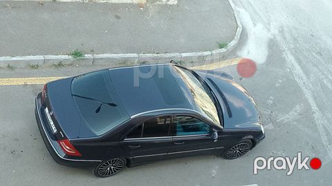 Mercedes-Benz C-Class C200 (W203) - Kuzov: sedan, tünd mavi/qara rəng