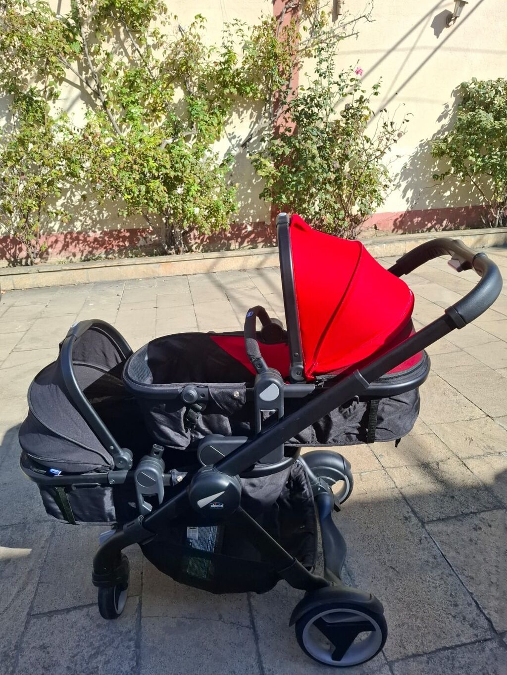 Chicco Fully Twin uşaq arabası – iki uşaqlı ailələr üçün çevik 2‑in‑1 — Mallar, Bakı (6)