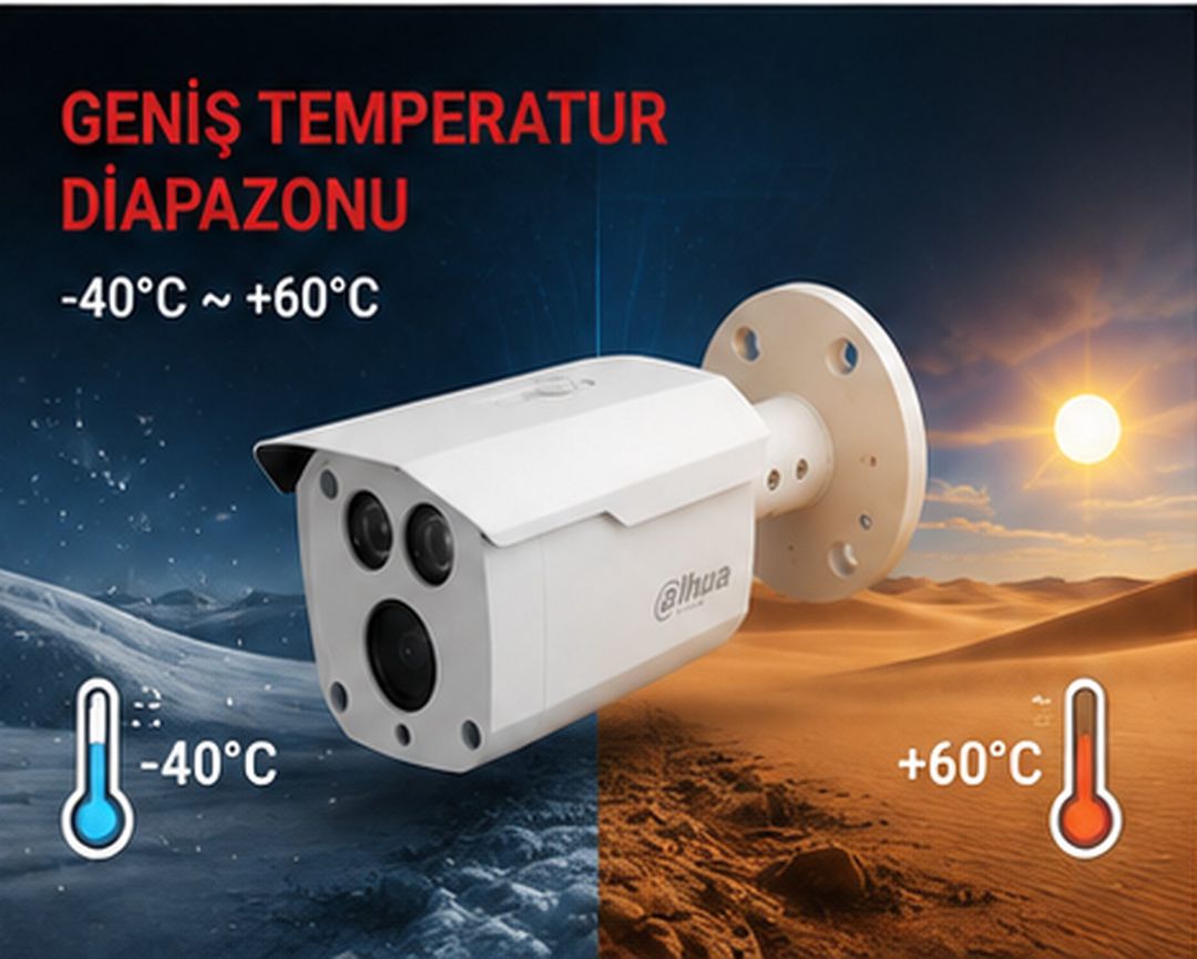 Dahua 2MP kamera 80M IR gecə görüntüsü Hdcvı IP67 — Təhlükəsizlik sistemləri, Bakı (3)