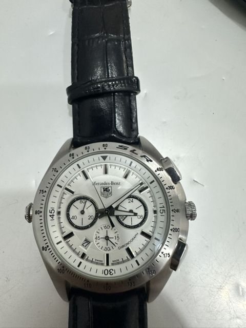TAG Heuer x Mercedes-Benz SLR xronoqraf qol saatı - Üz: gümüşü — Bakı