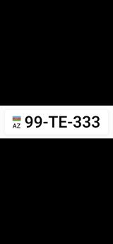 Qeydiyyat nişanı - 99-TE-333 — Cars