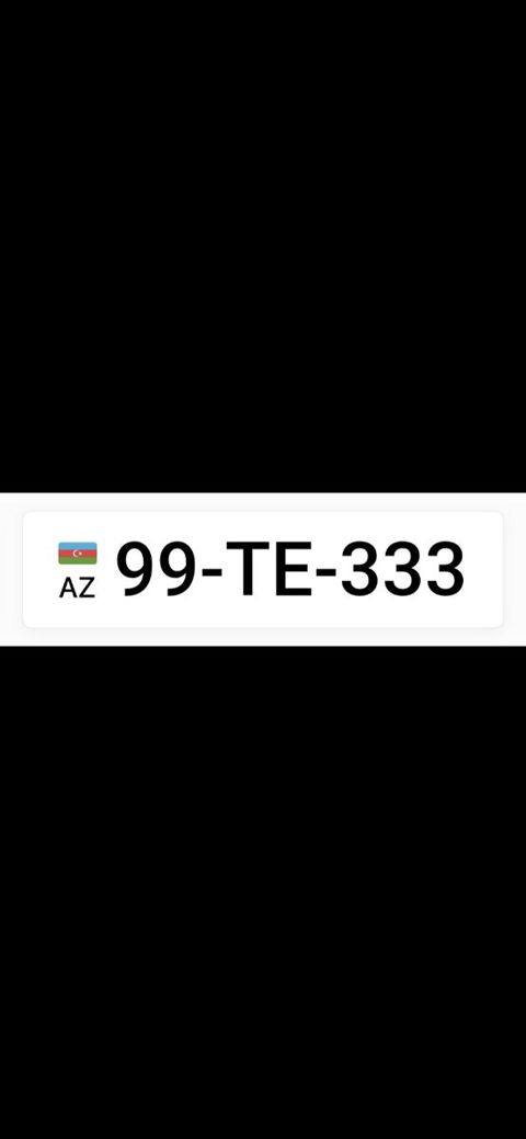 Qeydiyyat nişanı - 99-TE-333 — Bakı