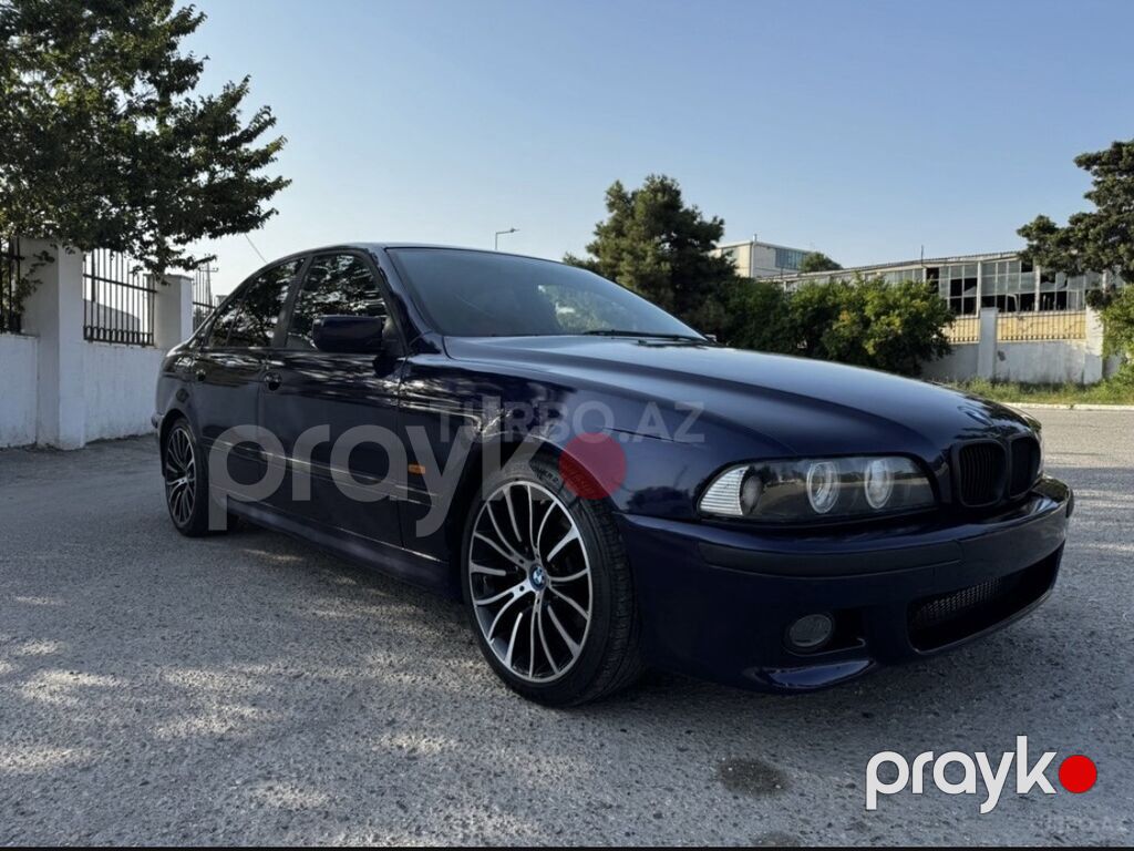 BMW 5 Series E39 sedan - Kuzov: sedan, tünd göy rəng - Mühərrik — Avto, Masazır (3)