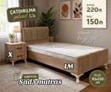 Tək nəfərlik taxta çarpayı dəsti - Ölçü: 90x200 sm - Material: ağac — Mallar