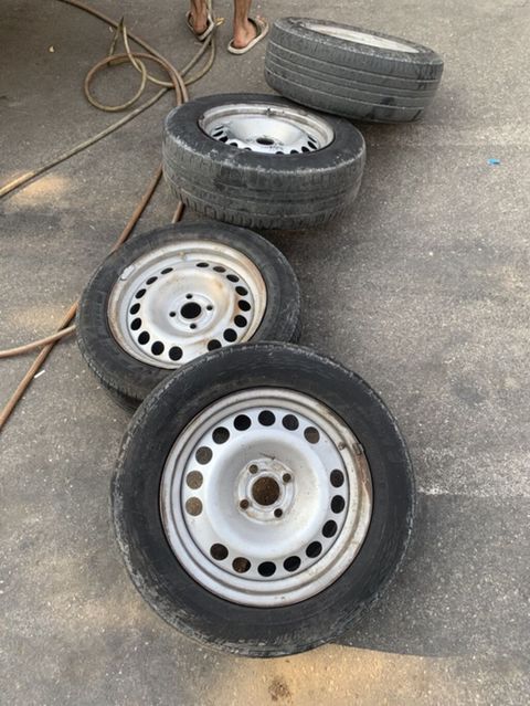 4 ədəd polad disk və təkər komplekti 15 opel diskiso teker qarşğ — Bakı