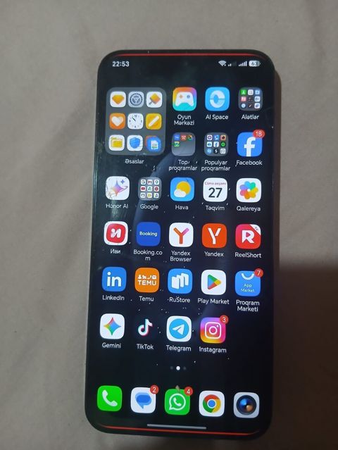 Honor X9d, 256 GB, rəng - Qara, Qırıq — Bakı