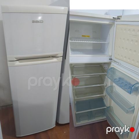 İşlənmiş 2 qapılı Beko Soyuducu Satılır, rəng - Ağ, Təkərli