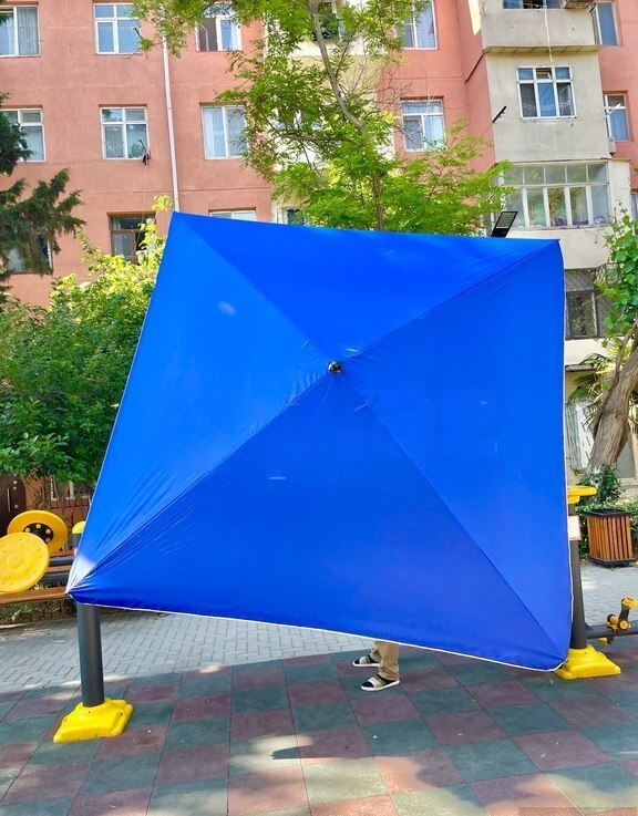 Bağ çətiri Kvadrat, Göy rəng — Bakı