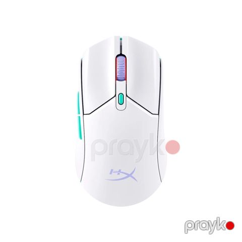 HyperX Pulsefire Haste 2 – oyun üçün ultra yüngül siçan - Rəng: ağ