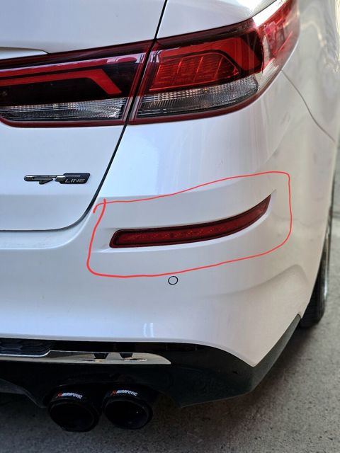 Kia Optima, K5 arxa bufer reflektoru — Ağsu