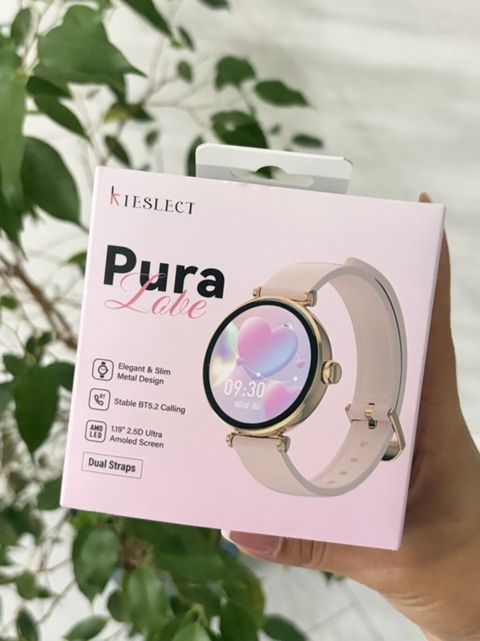 Kieslect Pura Lady ağıllı saat - Zərif və incə metal korpus, qızılı — Digah