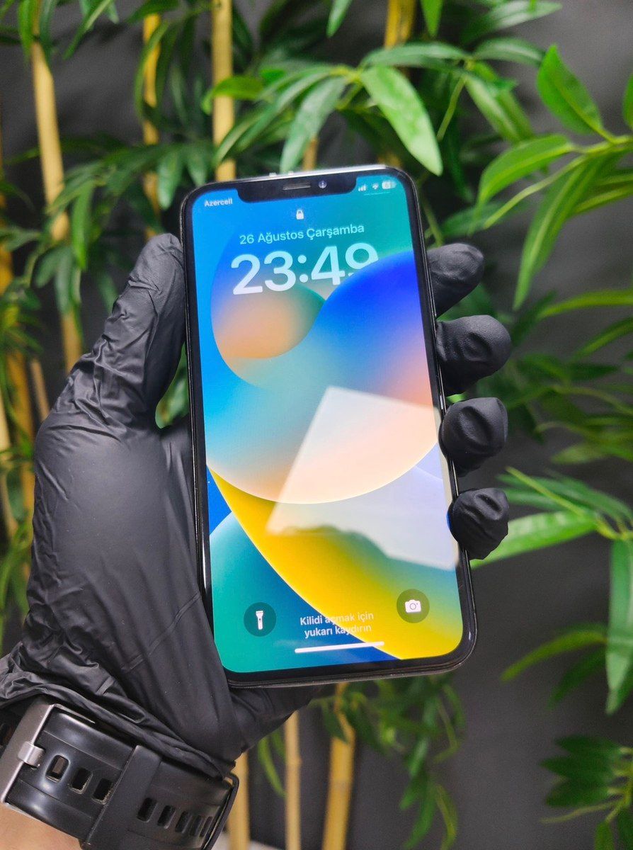 Apple iPhone X Silver 64GB/3GB — Smartfonlar, Bakı (2)