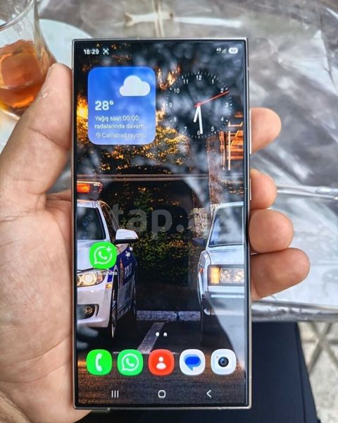 Samsung Galaxy S24 Ultra, 256 GB, rəng - Gümüşü, Sensor, Barmaq izi, İki sim kartlı — Cəlilabad