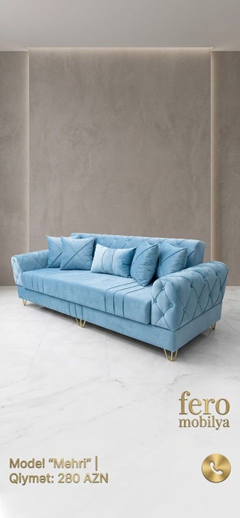 Məhsul: Divan – Model “Mehri” Qiymət: 350 AZN Təsvir: - Zərif açıq — Digah