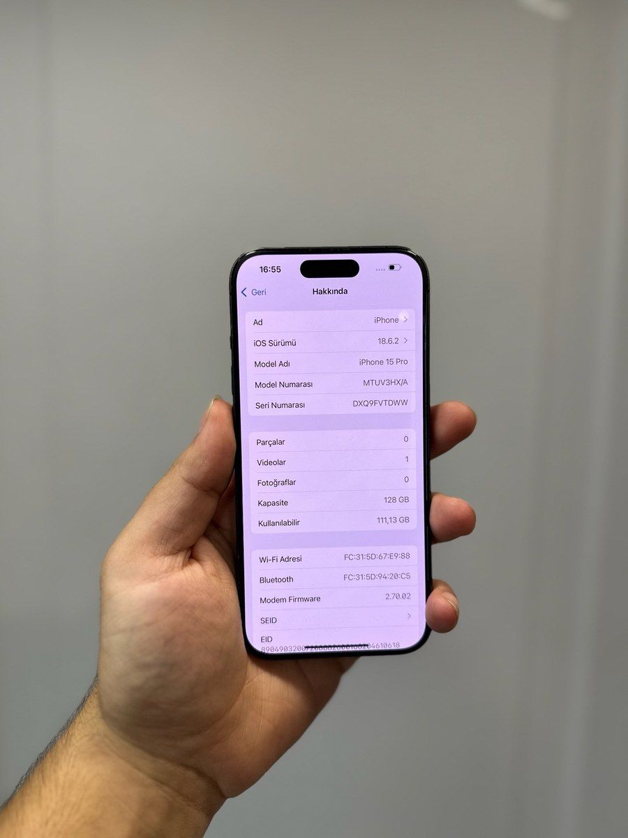 Apple iPhone 15 Pro Black Titanium 128GB/8GB — Smartfonlar, Bakı (4)