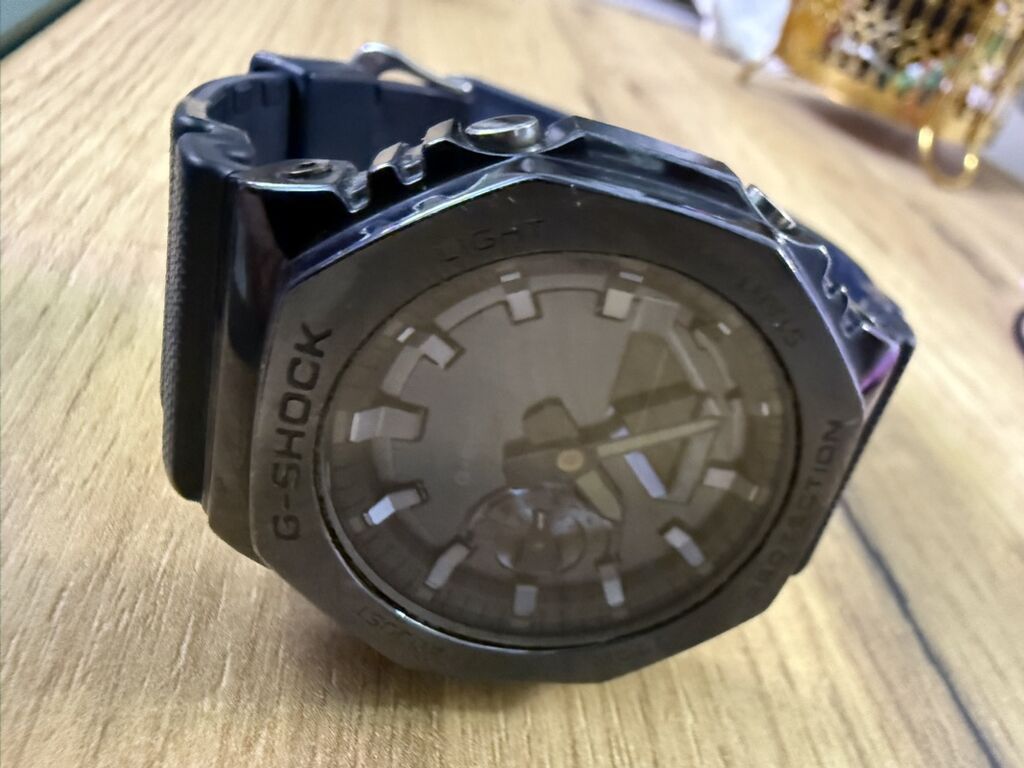 Qara rəngli Casio G-shock qol saatı. Saat analoq-rəqəmsal göstəriciyə — Qol saatları, Bakı (3)