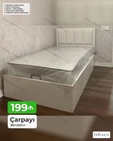 Çarpayı – 90x200 sm - Mexanizm: Açılandır, bazalı - Sıyırma — Mallar