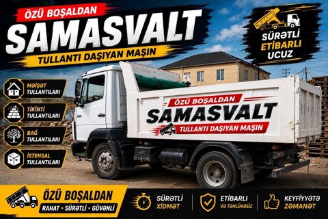 Özüboşaldan “Samasvalt” ilə tullantıların daşınması və söküntü işləri — Bakı
