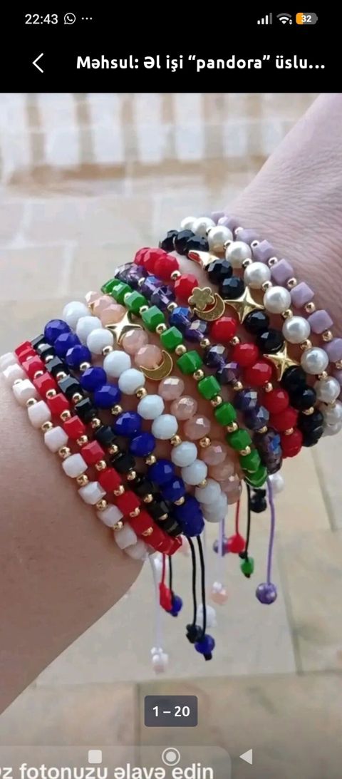 Məhsul: Əl işi “pandora” üslubunda bilərziklər - Material: cilalanmış — Digah