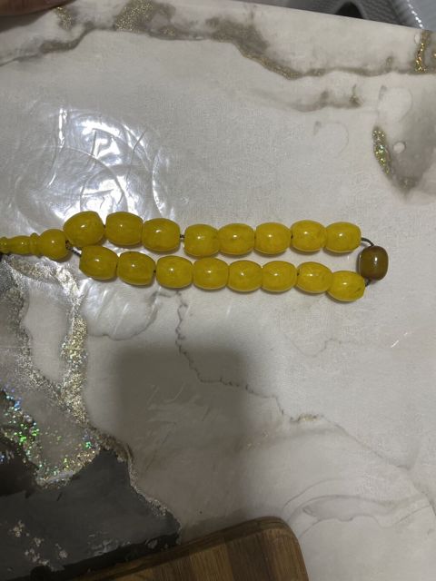 Antika kəhraba təsbeh – çox qədim - Material: təbii kəhraba — Bakı